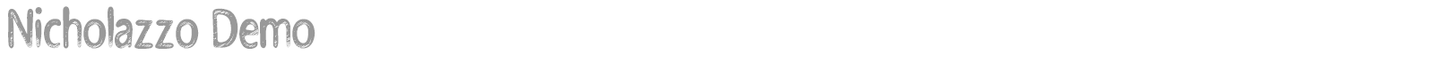Nicholazzo font preview